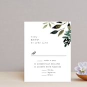 "Clearing" - RSVP Cards in Leaf by Alethea and Ruth - Front
