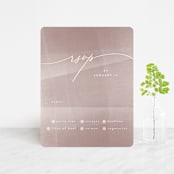 "plain paint" - RSVP Cards in Taupe by Phrosné Barwood - Front