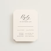 "Eternal" - RSVP Cards in Ecru by Carly Reed Walker - Front