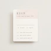 "Softly Layered" - RSVP Cards in Blush by Everett Paper Goods - Front