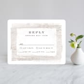 "Barnwood" - RSVP Cards in Ash by Hooray Creative - Front