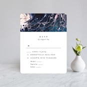 "swirl" - RSVP Cards in Celestial by Alethea and Ruth - Front