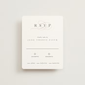 "First Love" - RSVP Cards in Blush by Pixel and Hank - Front