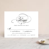 "Swept Away" - RSVP Cards in Pearl by Jennifer Postorino - Front