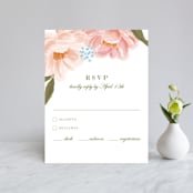 "Peony Gardens" - RSVP Cards in Peony by Inna Moreva - Front