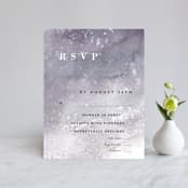 "Sea Splash" - RSVP Cards in Amethyst by Alethea and Ruth - Front