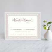 "Simply Grand" - RSVP Cards in Dove by Hooray Creative - Front