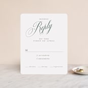 "Roman Shade" - RSVP Cards in Evergreen by Carrie ONeal - Front