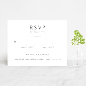 "Adora" - RSVP Cards in Dawn by Leah Bisch - Front