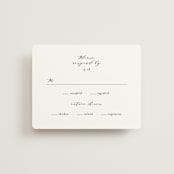"Classically Us" - RSVP Cards in Cotton by Simona Camp - Front