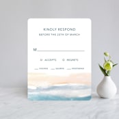 "Sea and Sand" - RSVP Cards in Cortez by Jenny Partrite - Front
