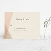 "Desert Wash" - RSVP Cards in Peach by Amy Kross - Front