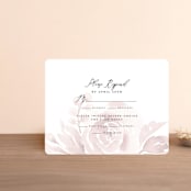 "Wedding Dream" - RSVP Cards in Blush by Chris Griffith - Front