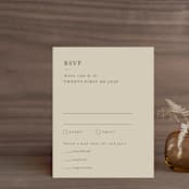 "Herb Garden" - RSVP Cards in Taupe by Sarah Brown - Front