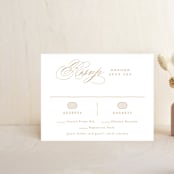 "Monogram a la Mode" - RSVP Cards in Midnight by Hooray Creative - Front