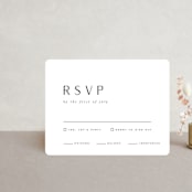 "Blueridge" - RSVP Cards in Ocean by Leah Bisch - Front