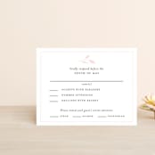 "Emblem" - RSVP Cards in Petal by Kimberly FitzSimons - Front