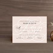 "AND" - RSVP Cards in Sunkissed by Jill Means - Front