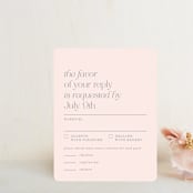 "Legacy" - RSVP Cards in Pebble by Leia Matt - Front
