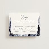 "Let it Snow" - RSVP Cards in Celestial by Anastasia Makarova - Front