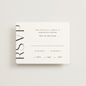"Coupling" - RSVP Cards in Cloud by Lauren Chism - Front