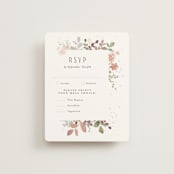 "Wesleyan Hill" - RSVP Cards in Wildflower by Jennifer Wick - Front