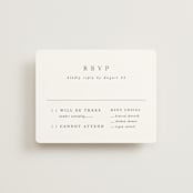 "And here we are" - RSVP Cards in Marble by Lea Delaveris - Front