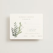 "Collection" - RSVP Cards in Blanco by Kaydi Bishop - Front