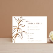 "Ovalon" - RSVP Cards in Terracotta by Pati Cascino - Front