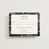 "Forest Finds" - RSVP Cards in Emerald by Susan Moyal - Front