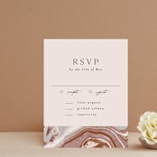 "Jasper" - RSVP Cards in Sandstone by Everett Paper Goods - Front