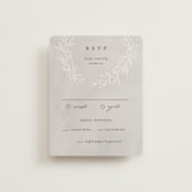 "Abundant Wreath" - RSVP Cards in Fog by Pixel and Hank - Front