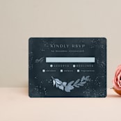 "Wonderful Tonight" - RSVP Cards in Neptune by Creo Study - Front