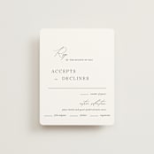 "Storybook" - RSVP Cards in Ink by Jennifer Postorino - Front