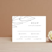 "Denali" - RSVP Cards in Linen by Carly Reed Walker - Front