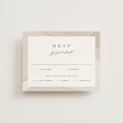 "Gossamer" - RSVP Cards in Sandstone by Kate Ahn - Front