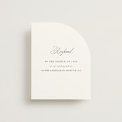 "From This Moment On" - RSVP Online Enclosure Cards in Classique by Design Lotus - Front