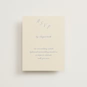 "Luxe" - RSVP Online Enclosure Cards in Ocean by Baumbirdy - Front