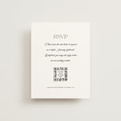 "Modern Romance" - RSVP Online Enclosure Cards in Obsidian by Jennifer Postorino - Front