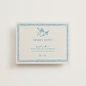 "Mediterraneo" - RSVP Online Enclosure Cards in Ocean by Pati Cascino - Front
