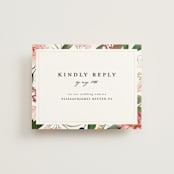 "Blossom" - RSVP Online Enclosure Cards in Blush by Susan Moyal - Front