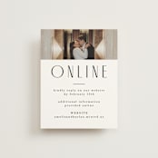 "photo" - RSVP Online Enclosure Cards in Snow by Lori Wemple - Front