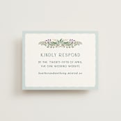 "Sierra" - RSVP Online Enclosure Cards in Spruce by Paper Sun Studio - Front