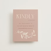 "Moment" - RSVP Online Enclosure Cards in Rose by Erin German - Front