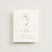 "kosmos" - RSVP Online Enclosure Cards in Cotton Candy by Phrosné Barwood - Front