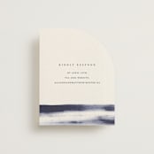 "Stillness" - RSVP Online Enclosure Cards in Horizon by Sumak Studio - Front
