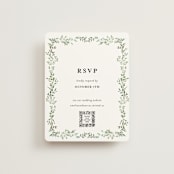 "Monogramed Arch" - RSVP Online Enclosure Cards in Mojito by Susan Moyal - Front