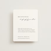 "Astoria" - RSVP Online Enclosure Cards in Silk by Kelly Schmidt - Front