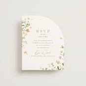 "Brynn" - RSVP Online Enclosure Cards in Toffee by Everett Paper Goods - Front