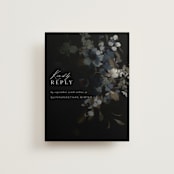 "Vintage Botanical" - RSVP Online Enclosure Cards in Midnight by Grace Kreinbrink - Front